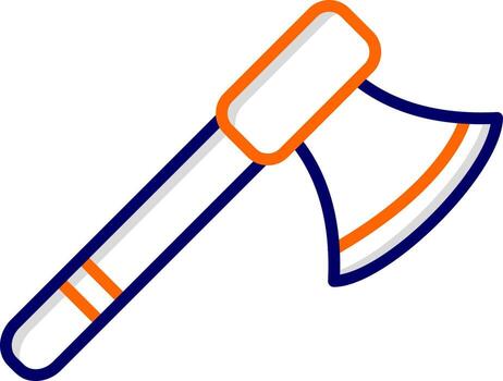 icono de vector de hacha
