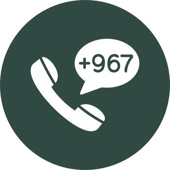 Mongolia Dial code Vector Icon