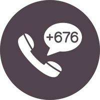 Tonga Islands Dial code Vector Icon
