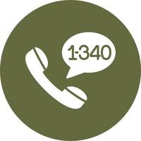 US Virgin Islands Dial code Vector Icon