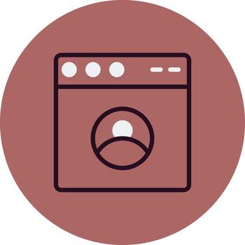 icono de vector de navegador web