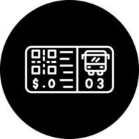 Bus Ticket Icon vector