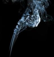 Abstract light smoke on a black background photo