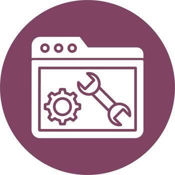 Maintenance Folder Icon vector