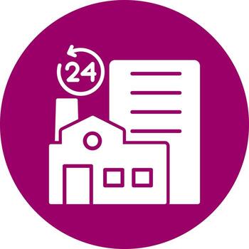 icono de vector de fábrica