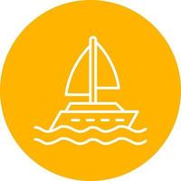 Sail Boat Icon vector