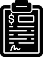 Clipboard Invoice Icon vector