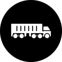 Semi Truck Vector Icon