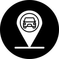 Car Location Vector Icon