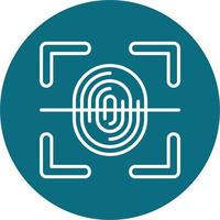 Fingerprint Scanner Vector Icon