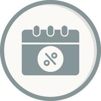 Black Friday Date Icon vector