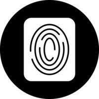 Fingerprint Scan Vector Icon