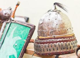 Medieval armor close-up photo