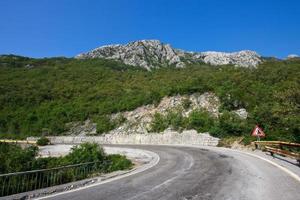 Mountain road view photo