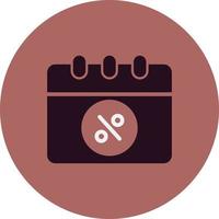 Black Friday Date Icon vector