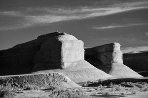 Ghost City in Xinjiang, China is a typical Yardang landform. photo