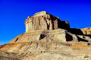 Ghost City in Xinjiang, China is a typical Yardang landform. photo