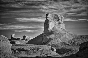 Ghost City in Xinjiang, China is a typical Yardang landform. photo