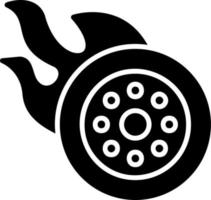 Fire Wheel Vector Icon