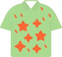 icono de vector de camisa hawaiana