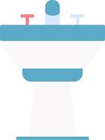 Hair Wash Sink Vector Icon