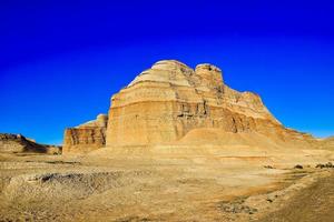 Ghost City in Xinjiang, China is a typical Yardang landform. photo