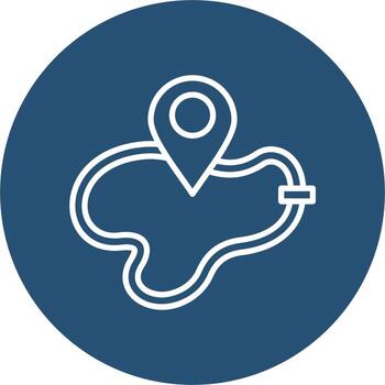 icono de vector de mapa