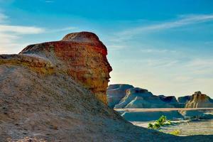 Ghost City in Xinjiang, China is a typical Yardang landform. photo