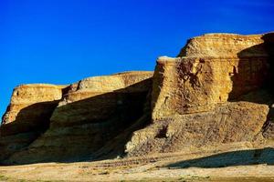 Ghost City in Xinjiang, China is a typical Yardang landform. photo