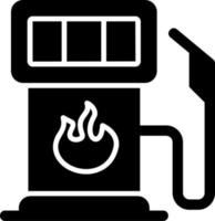 icono de vector de gasolinera