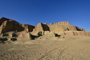 Ghost City in Xinjiang, China is a typical Yardang landform. photo