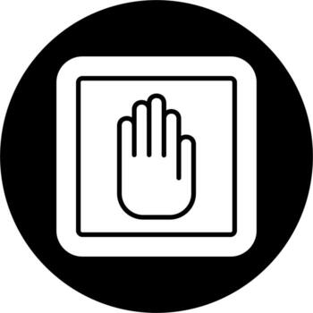 detener icono de vector