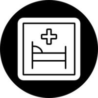 icono de vector de hospital