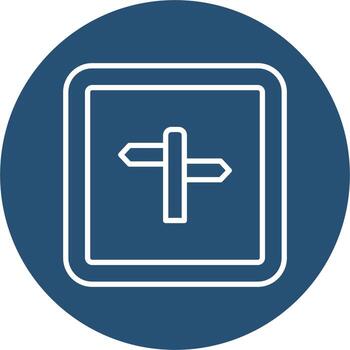 icono de vector de intersección