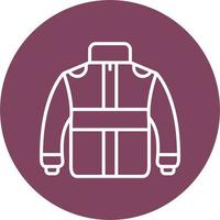 icono de vector de chaqueta