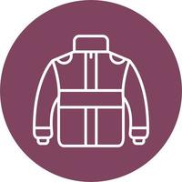 icono de vector de chaqueta