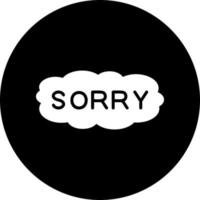 Sorry Vector Icon