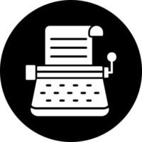 Typewriter Vector Icon