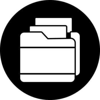 icono de vector de carpeta