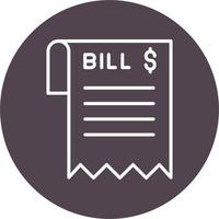 Bill Vector Icon