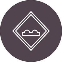 Uneven Road Vector Icon