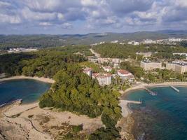 aerial sea and city photo