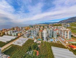 aerial sea and city photo