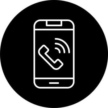 icono de vector de llamada