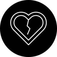 Broken Heart Vector Icon