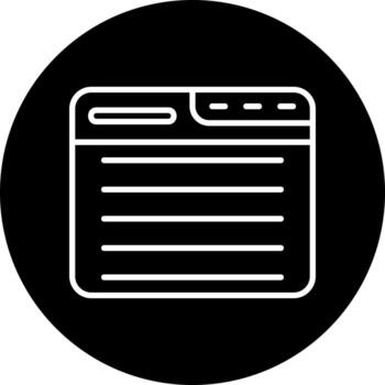 icono de vector de navegador