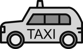 icono de vector de taxi