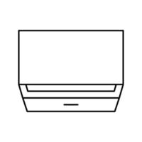 bedside table top view line icon vector illustration