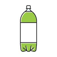 beverage soda plastic bottle color icon vector illustration