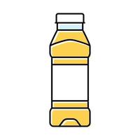 empty juice plastic bottle color icon vector illustration